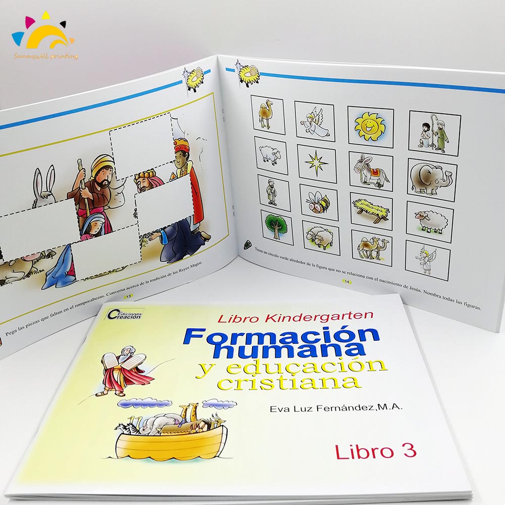 หนังสือการศึกษาระดับอนุบาลโรงงานพิมพ์โดยตรง