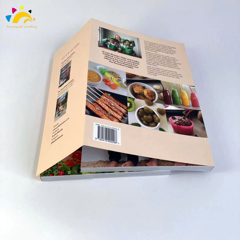 กระดาษปกหนังสือสูตรอาหารการพิมพ์หนังสือทำอาหาร
